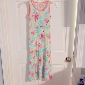 Girls tropical print sundress size 7/8.